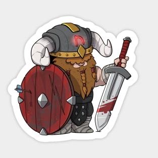 Tiny Hats Viking Warrior Sticker